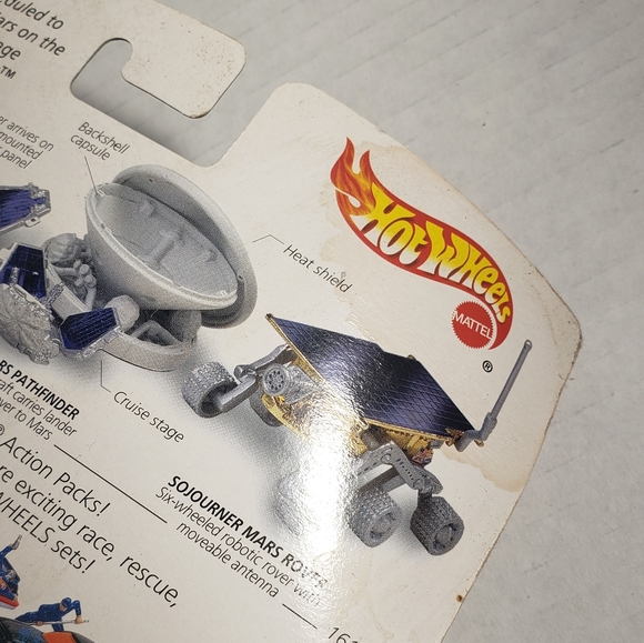 Hot Wheels Action Pack JPL Sojourner Mars Rover #2 NWT Vintage - Picture 3 of 3